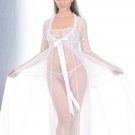 Long sheer gown set(80663SM)