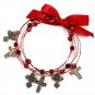 Multi strand wire cross bracelets(b1056jtlf_38HD)