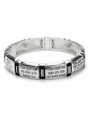 10 commandments stretch bracelet.( b1489lfas_4HD)