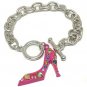High heel shoe bracelet(A1131PK-52237)