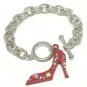 High heel shoe bracelet(A1131PK-52237)