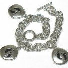 Footstep charm dangle bracelet(J1137BK-32514)