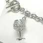 Wine glass toggle bracelet(R1141SL-32532)