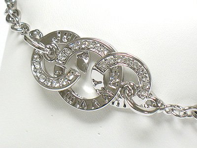 Designer inspired triple round bracelet(R1155SL-32363)
