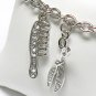 Mirror and comb charm dangle bracelet(R1149SL-32393)