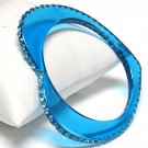 Heart shape acrylic bracelet(C1141AQ-61217)
