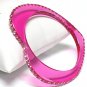 Heart shape acrylic bracelet(C1141AQ-61217)
