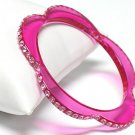 Flower shaped acrylic bracelet(C1141FS-61223)