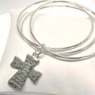 Bible phrased cross bracelet(O1149SL-112182)