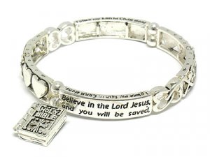 Dangle bible bracelet(A11139SL-3622)