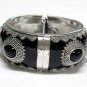 Marble stone metal hinge bangle(C11169BL-325122)