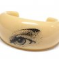 Eye print acrylic cuff bangle(P11133IV-22589)