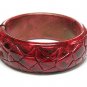 Crack surface acrylic bangle bracelet(C11125RD-22538)