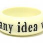 Carved message bangle bracelet(D11141BK-2267)