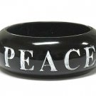 Peace love faith carved bracelet(D11157IV-111435)