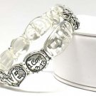 Bible inscribed stretch bracelet(O11149SL-12325)