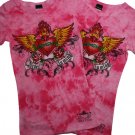 TIE DYED REBEL AT HEART Tattooed Shirt (KDC784SS)