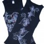 FLEUR DE LIS Rhinestone TANK TOPS
