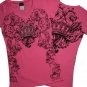 V Neck Rhinestone CROWN Tee Shirts