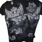 Crown  with wings rhinestone shirt