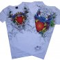 Crowned Heart Rhinestone T Shirt