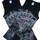 VICTORIAN CROWN Rhinestone tank top