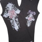 Faith Rose Cross Tank Top