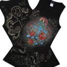 Ankh cross/peace tank top