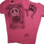 Peace symbol with wings t-shirt