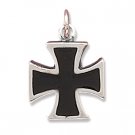 Black Enamel Maltese Cross