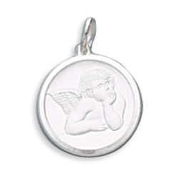 Satin Finish Raphael Angel Pendant