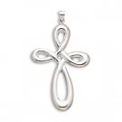 Woven Rounded Cross Pendant(5191)