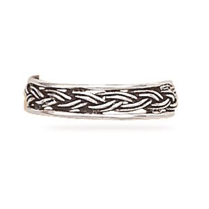 Oxidized Braided Toe Ring(9217)