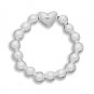 Polished Sterling Silver stretch toe ring(9456)