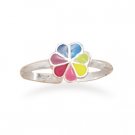Multicolor Enamel Flower Toe Ring(9492)