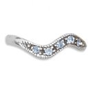 Toe Ring with Sapphire Crystals(9889)