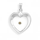 Heart Pendant with Mustard Seed(73543)