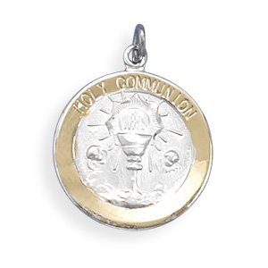 Two Tone Holy Communion Charm(73598)