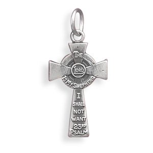 23rd Psalm Cross Charm(73621)