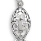 Ichthys and Cross Design Pendant(73431)
