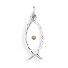 Ichthys Pendant with Mustard Seed(73542)