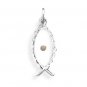 Ichthys Pendant with Mustard Seed(73542)