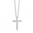 16" CZ Cross Necklace(3055)