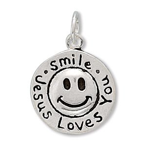 "Smile Jesus Loves You" Charm (73025)
