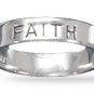 Rhodium Plated "FAITH" Band(82621)