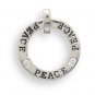 Circle Pendant with Crystals and "Faith"(W5044)