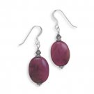 Serpentine and Crystal French Wire Earrings(64641)