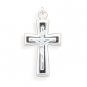 Crucifix with Black Enamel Inlay Pendant(73538)