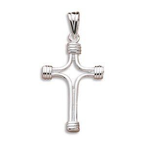 Polished Cross with Wrapped Ends(7959)