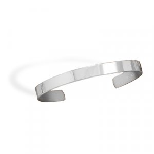 Polished Pewter Men's Cuff Bracelet(22947)